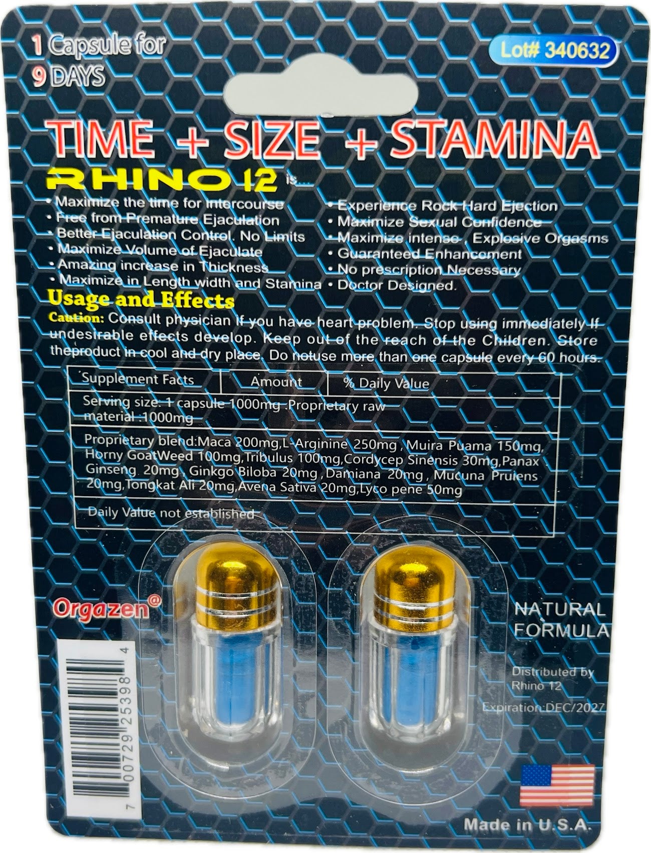 Rhino 12 - Male Enhancement Double Pack