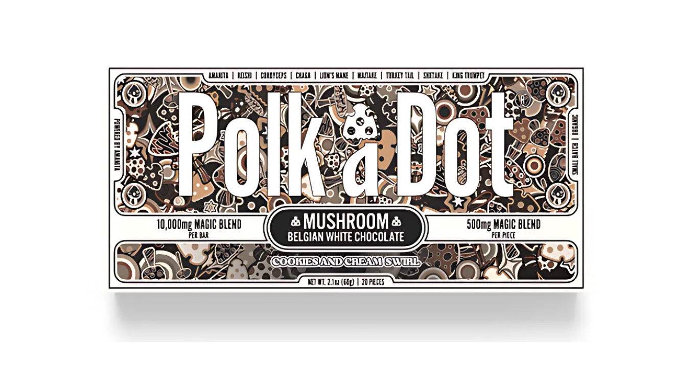Polka Dot Novelty Chocolate Bar - Unique Design, Gift or Display