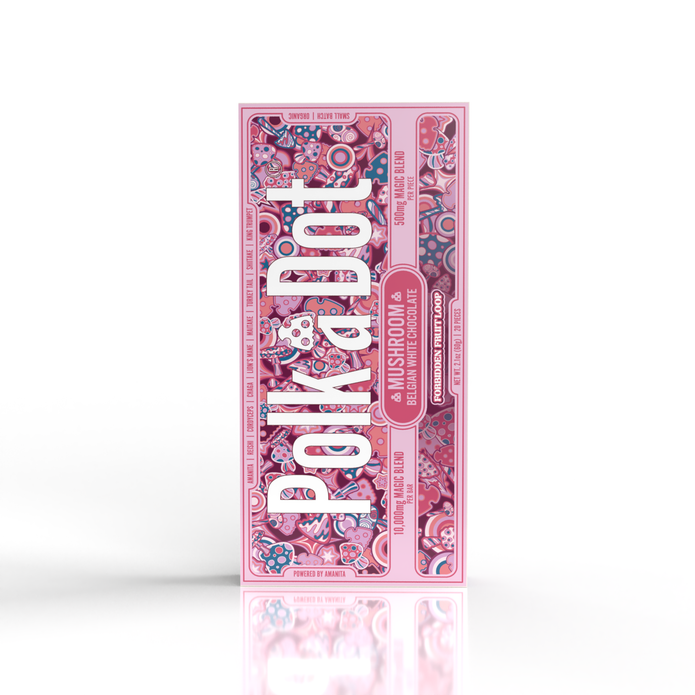 Polka Dot Novelty Chocolate Bar - Unique Design, Gift or Display