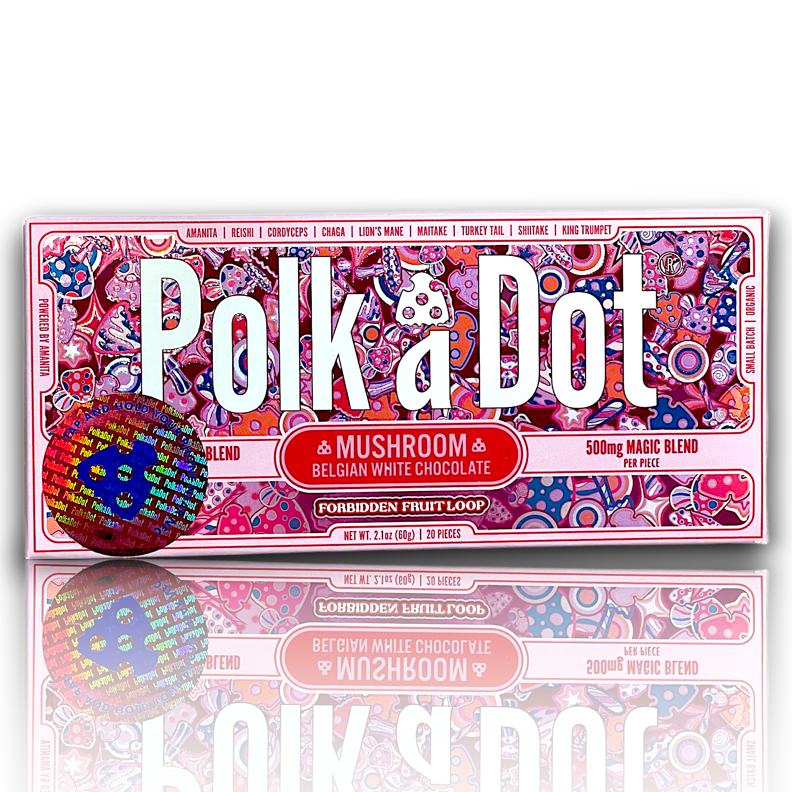 Polka Dot Novelty Chocolate Bar - Unique Design, Gift or Display