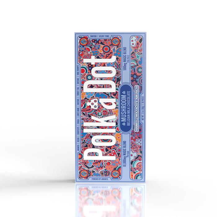 Polka Dot Novelty Chocolate Bar - Unique Design, Gift or Display
