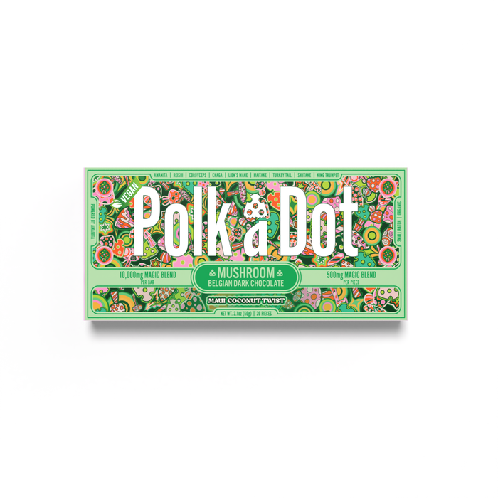 Polka Dot Novelty Chocolate Bar - Unique Design, Gift or Display