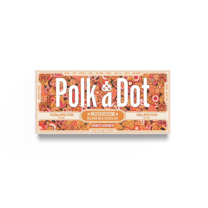 Polka Dot Novelty Chocolate Bar - Unique Design, Gift or Display