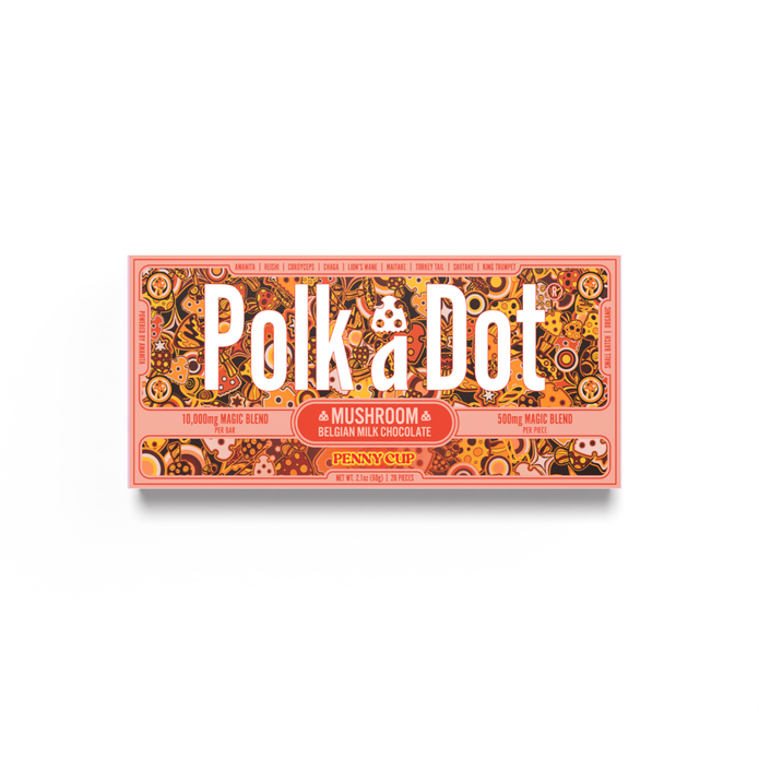 Polka Dot Novelty Chocolate Bar - Unique Design, Gift or Display
