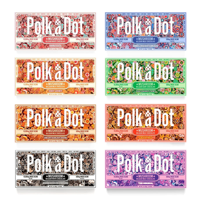 Polka Dot Novelty Chocolate Bar - Unique Design, Gift or Display
