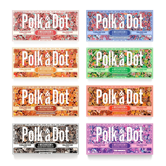 Polka Dot Novelty Chocolate Bar - Unique Design, Gift or Display