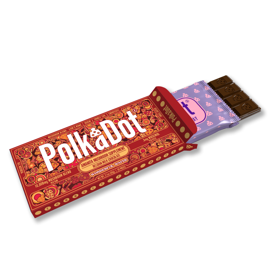 Polka Dot Novelty Chocolate Bar - Unique Design, Gift or Display