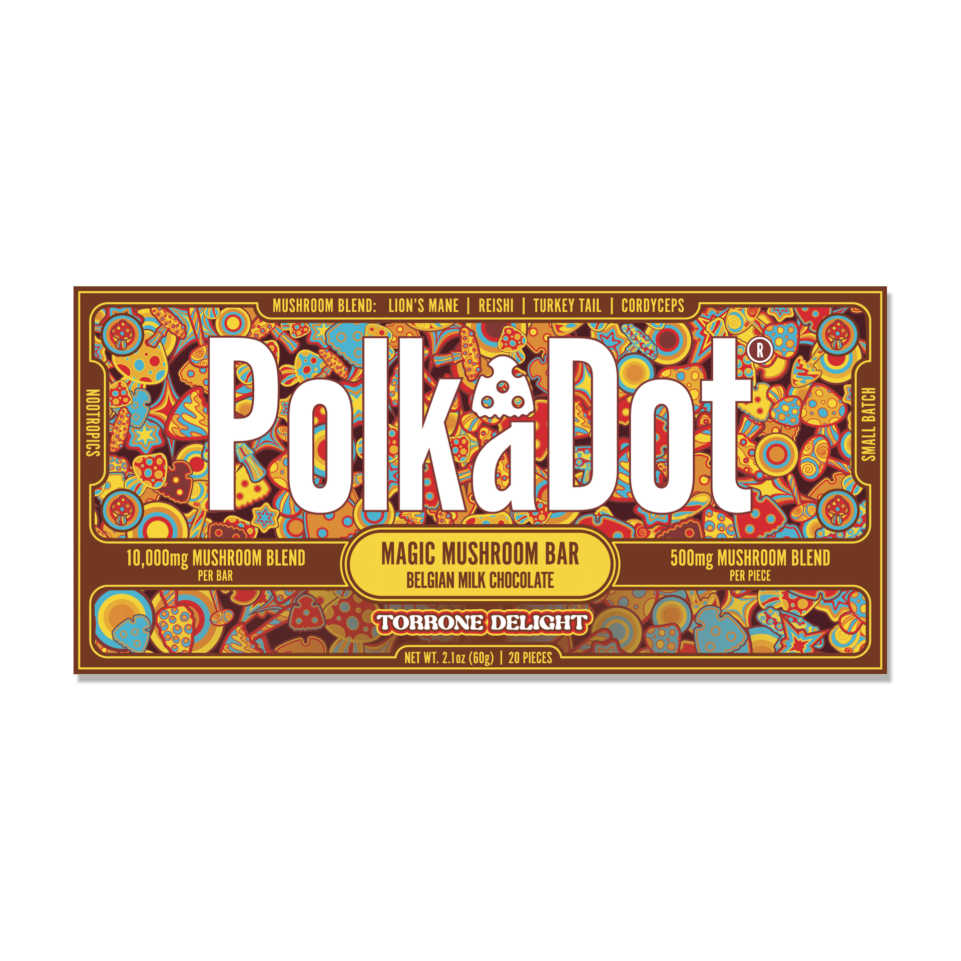 Polka Dot Novelty Chocolate Bar - Unique Design, Gift or Display